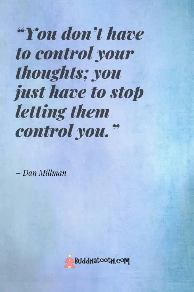 inspirational quote about controlling your thoughts