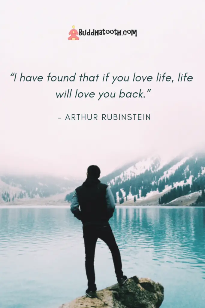 uplifting quote about loving life