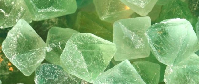 Green Fluorite crystal